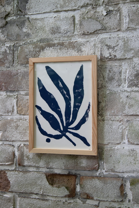 Linoprint | The Quiet Leave I